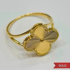 18K Saudi Solid Gold 2.0 grams Ring